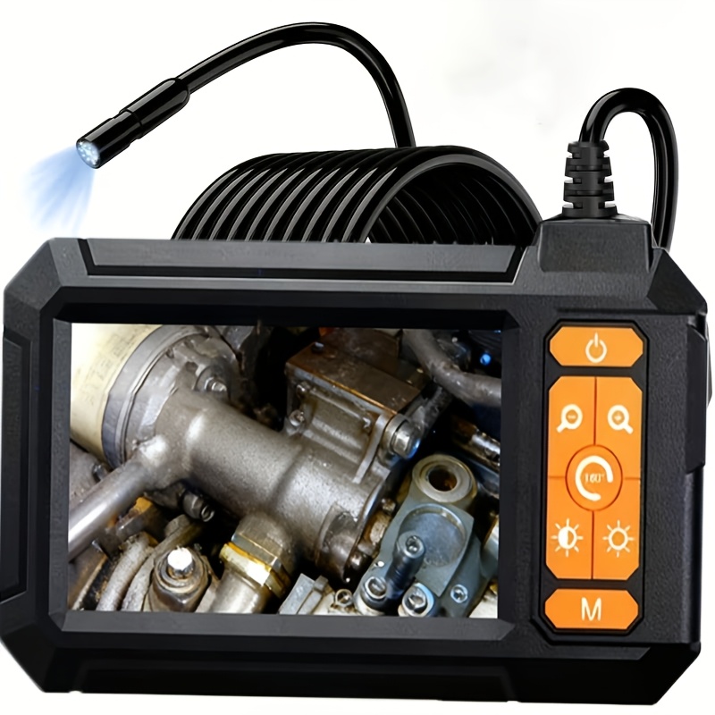 1080p high definition industrial endoscope p410   with ip67 illuminated camera pipeline inspection car repair mens gift lithium