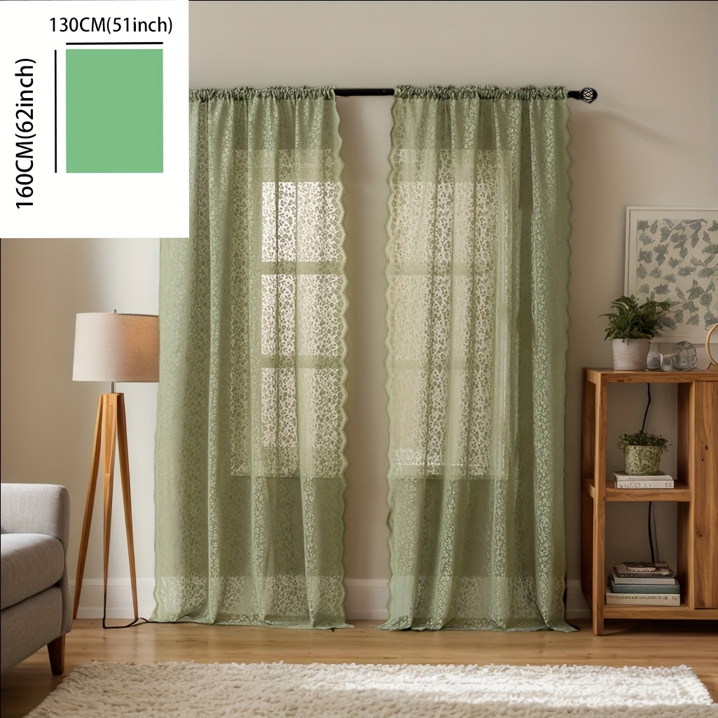 Transluzenter Küchenvorhang Mit Gürtelschlaufen – Beige Blumen, Polyester, 100x150 Cm, Für Speiseraum