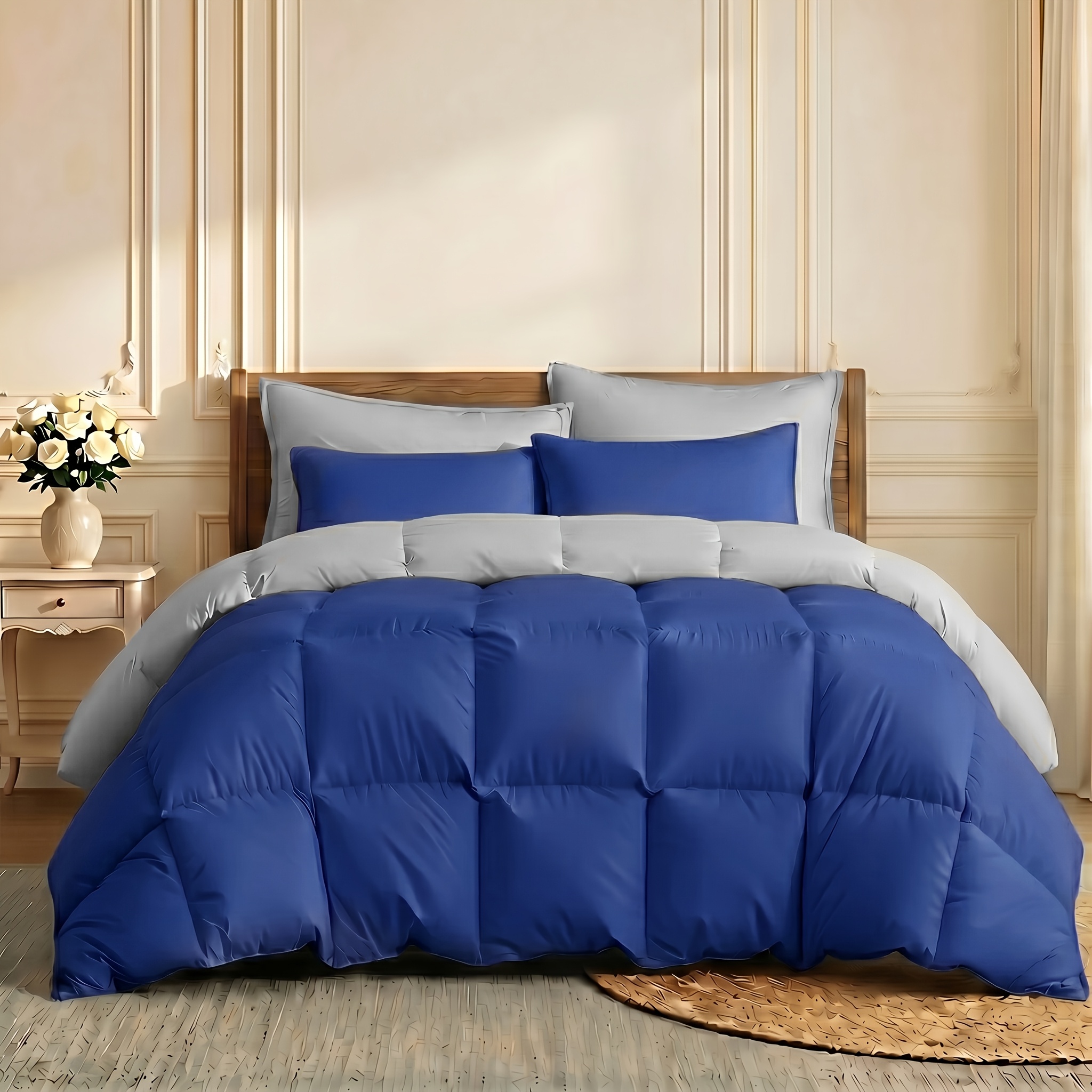 TEMU 2/3pcs Solid Color Diamond-pattern Quilt, With Matching Pillowcases, Soft And Smooth To The Touch, Lightweight And Comfortable Against The Skin,
