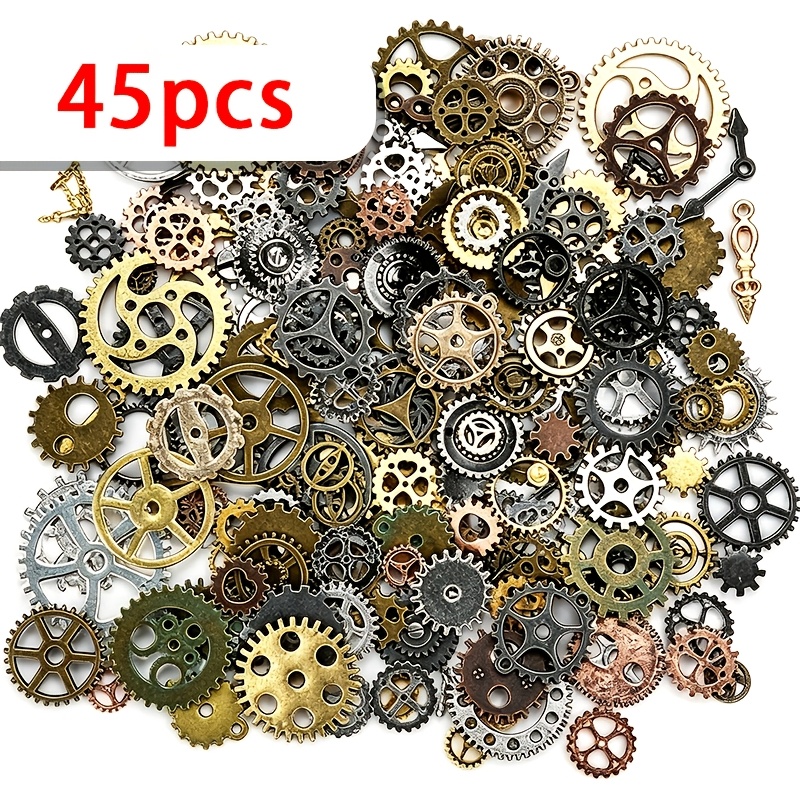 TEMU 45/90pcs Random Element Alloy Charms, Suitable For Craft Making, Diy Key Rings, Keychain Accessories, Decoration, And Homemade Sock Accessories