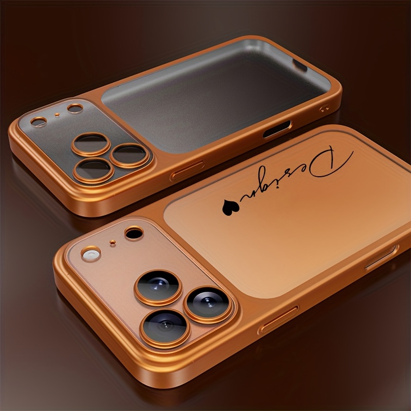 TEMU 3pcs [1 Phone Case With 2x Protectors]custom-made Diy Name Phone Case With An Electroplated Frosted Finish, Designed For Iphone 17 Pro Max, 17
