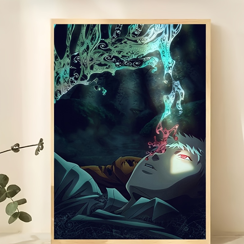 TEMU 2d Flat, 2d Flat, 1pc Frameless 2d Flat Canvas Art Product "summer Light Died" Anime Poster - Dramatic Death Scene Wall Art, Canvas Print,