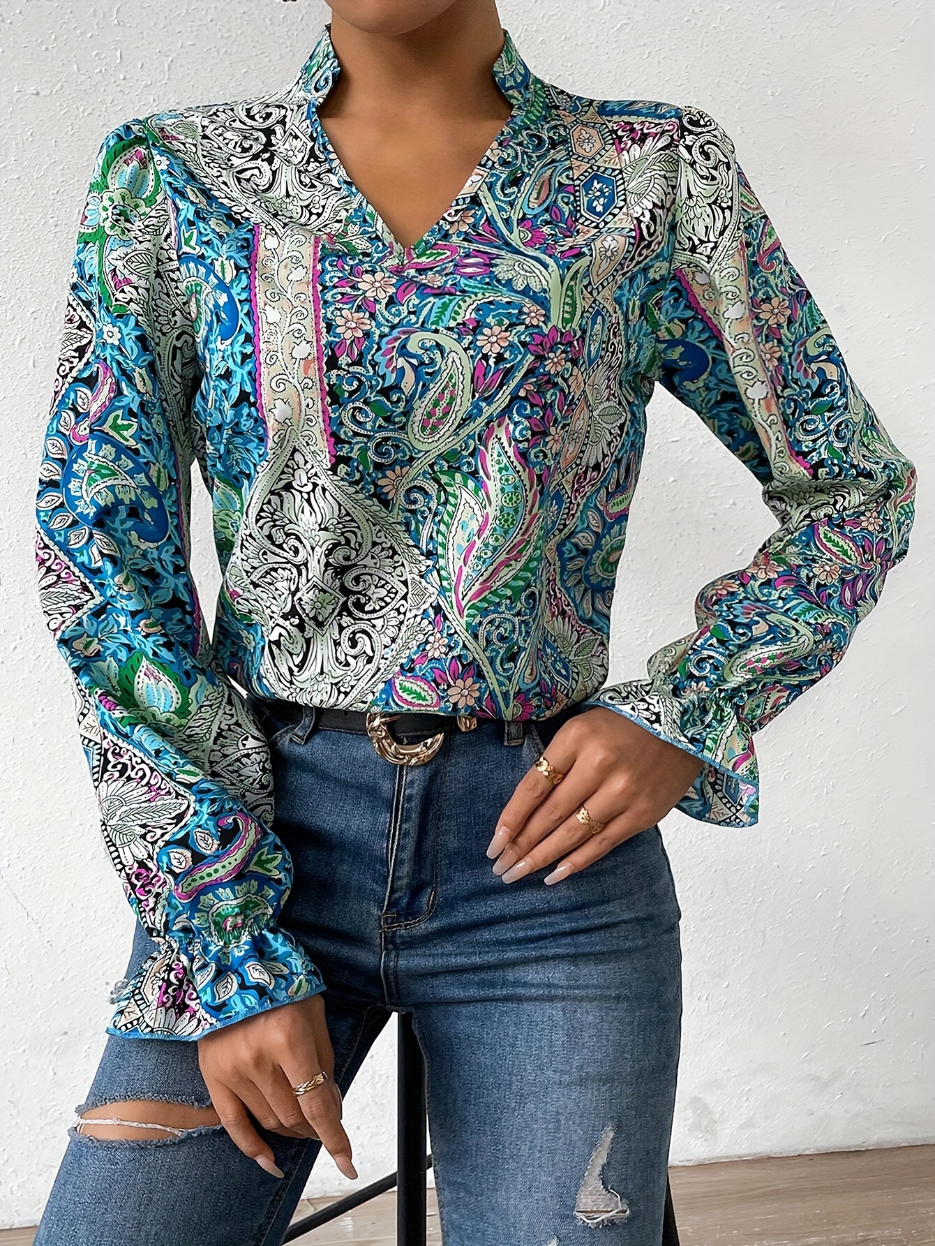 Vintage blúz - Mandala