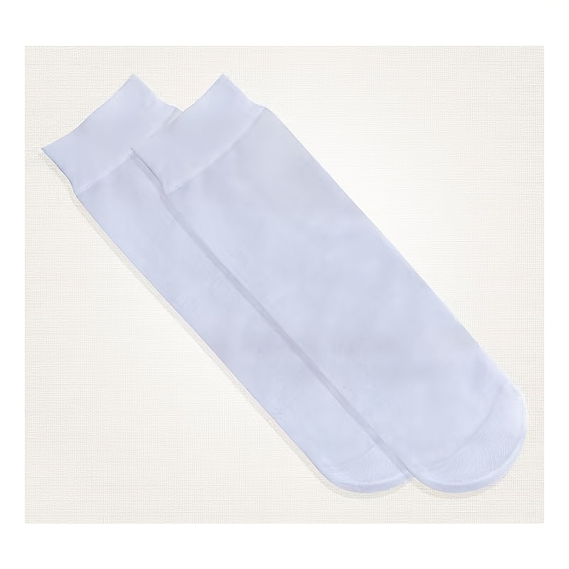 TEMU 5-pair Women's Short Thin Stockings, Ultra-thin, Durable, Breathable, Sweat-absorbent, Invisible Socks, Women's Short Tube Socks, Transparent