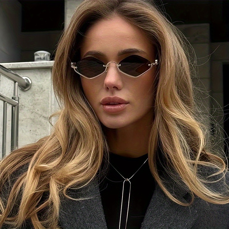 new decorative diamond semi frame upper face photo good   rate street shooting   decorative glasses