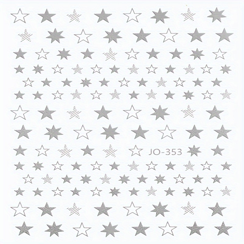 Star-shaped Nail Stickers For Decoration