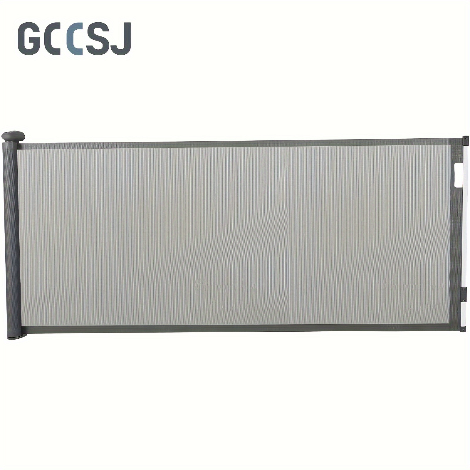 

Gccsj 118" Extra Wide Retractable Gate - Sturdy Pvc, Easy-to-install With Plastic Grip, Ideal For Stairs, , Kitchens & Bedrooms, Grey - Perfect For & Dogs Indoors/outdoors