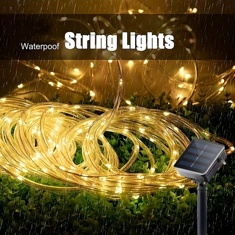 Solar String Lights Outdoor Copper Wire String Lights - Temu