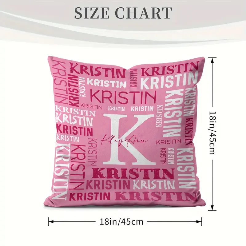 a personalized pillowcase customized single sided design 18 inches by 18 inches a custom gift featuring couples standard pillowcase suitable for napping on beds and sofas Product details 3