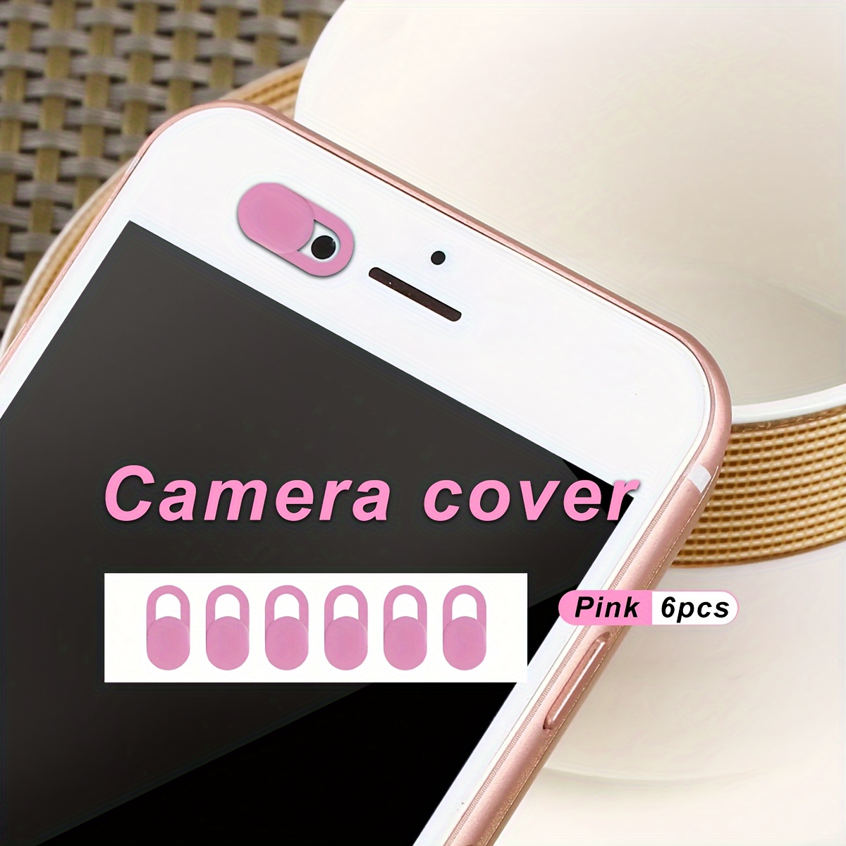 

6-pack Camera Privacy Covers For Mobile Phones, Laptops, And Tablets - Pvc Material