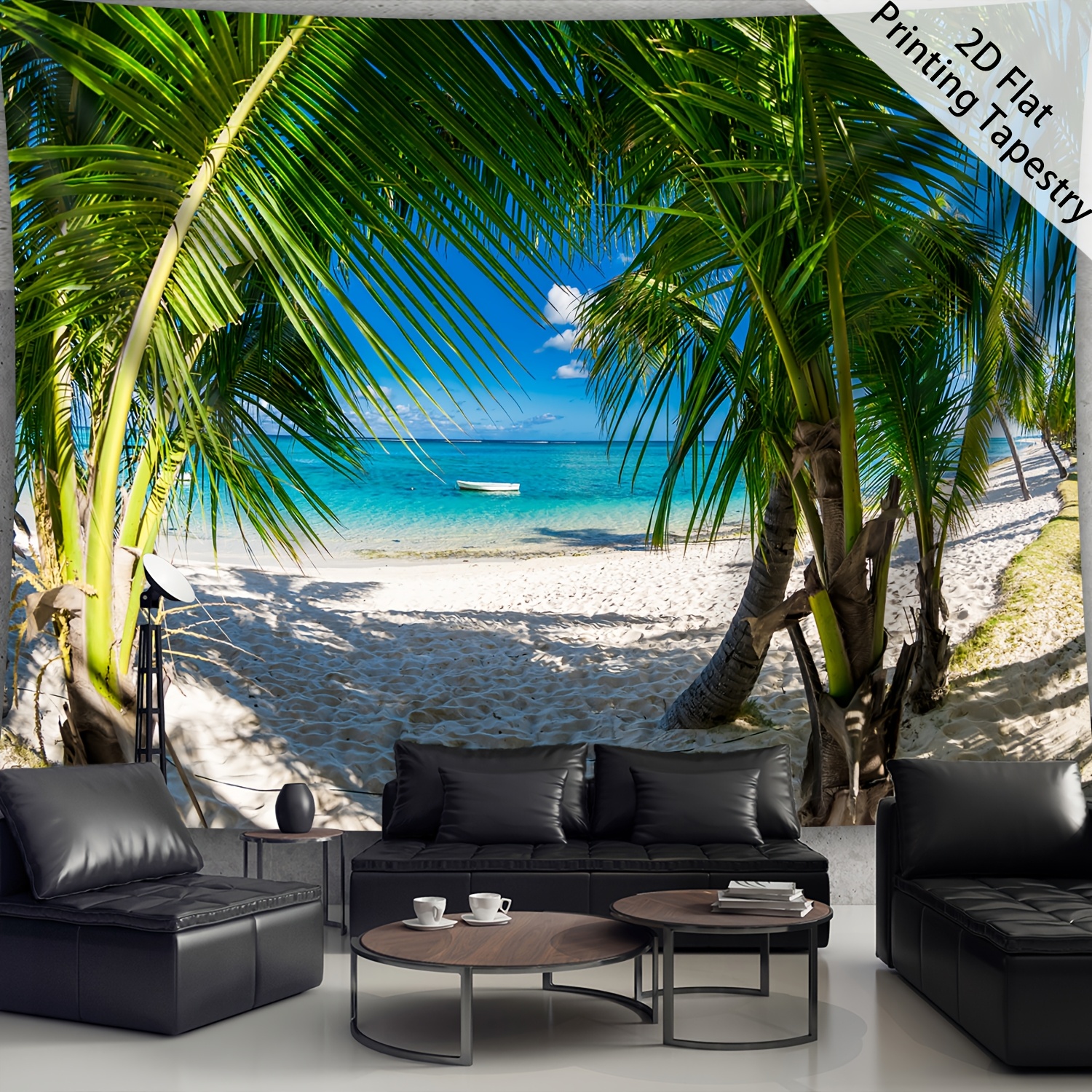 2d flach 2d flach banner . ruhige sommer strandpflanzen - Temu
