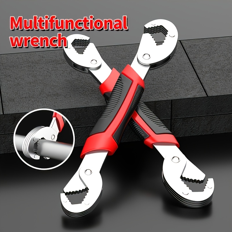 Llave Multifuncional Universal Ajustable con Gran Apertura Rápida - Esencial para Carnaval, Regalo de San Valentín, Herramienta Ajustable de Alta Resistencia - Combinación de Llave y Alicates Multifuncionales, Ideal para Bricolaje y Reparaciones en el Hogar