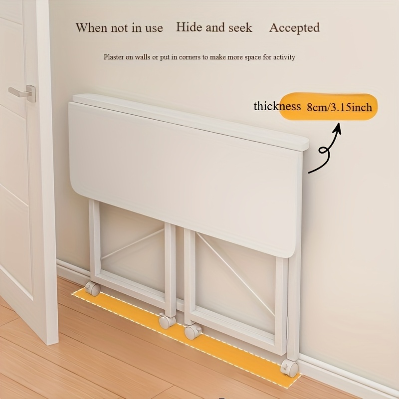 foldable desk with storage - space-saving computer table, easy assembly, sturdy metal frame, no electricity needed, for home office, dorm, or study room, desk for home office, dorm furniture, art , durable construction Product details 4