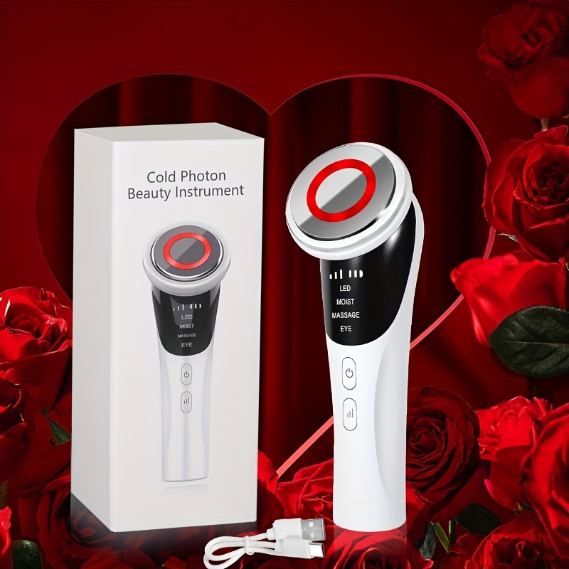 4 in 1 cold photon beauty instrument facial massager usb - Temu