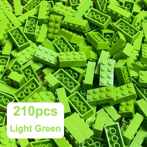 210pcs building bricks set 2x4 pin multi color plastic blocks creative small particle construction toys educational stem diy crafts with storage box 6 8 ideal for easter christmas halloween gifts