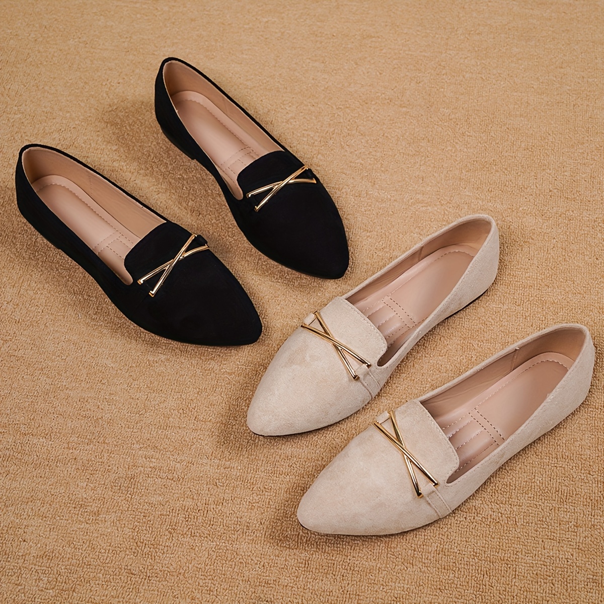 Women's Comfort Walking Boat Shoe Slip On Flat Shoes Ladies Dressy Moccasins Driving Penny Loafers Leather Breathable On Casual Comfortable Orthopedic Soft Sole Flats Nurse Loafer Round Toe | Loafers