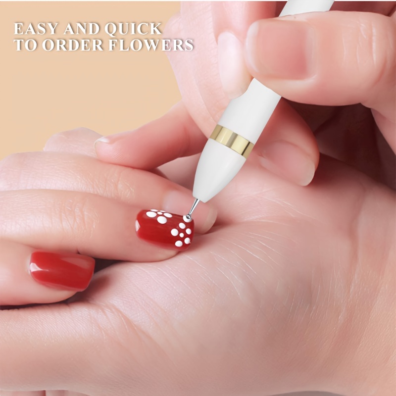 in manicure dotting pen press bead applicator multi Temu