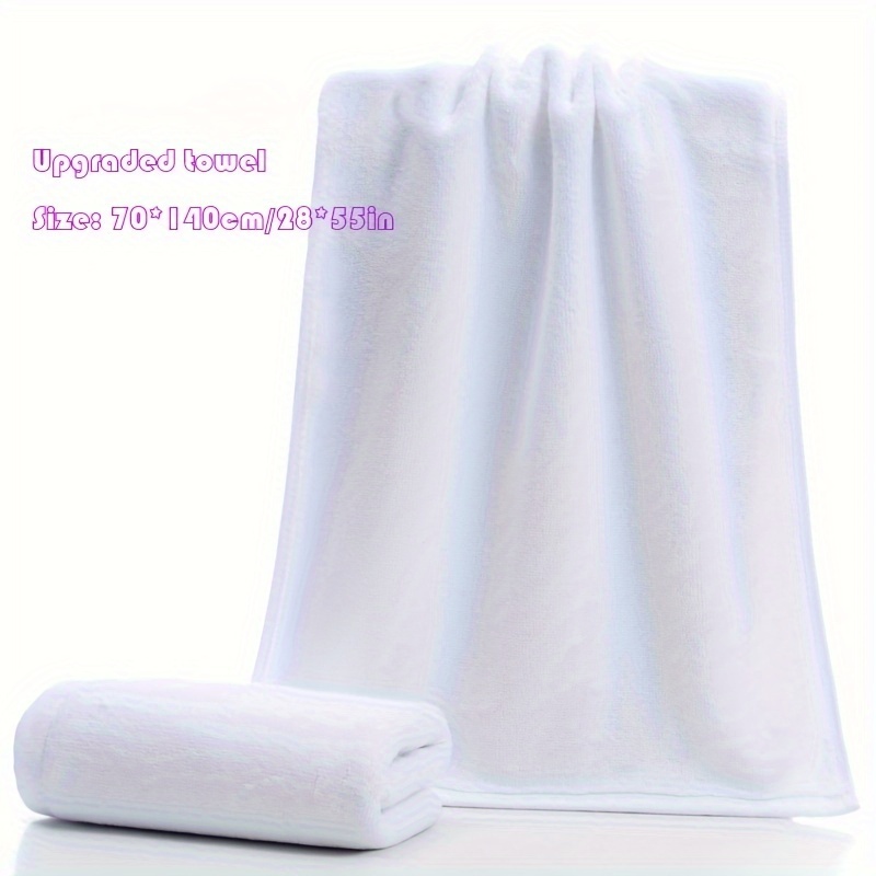 TEMU 1pc, -grade Bath Towel, 70x140cm/28x55in, Large - Bath , , Non-woven , Rectangular , 350g/mÂ²