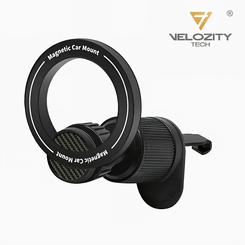 TEMU Magnetic Car Phone Mount - Upgraded Strong Magnets, Air Vent Phone Holder For Driving, Clip Mount Compatible With Iphone 12 - 17 &