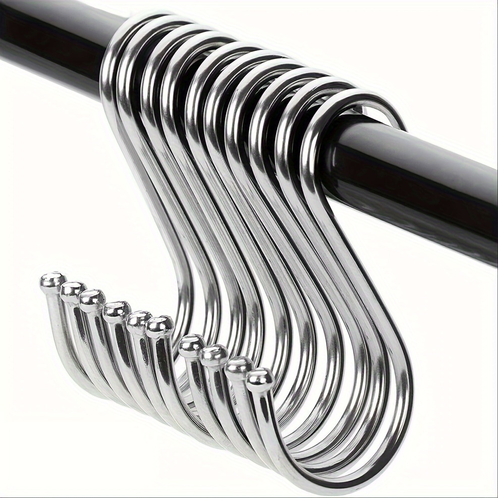 20pcs S Shaped Hooks 3 4 Stainless Steel Metal Hangers - Temu