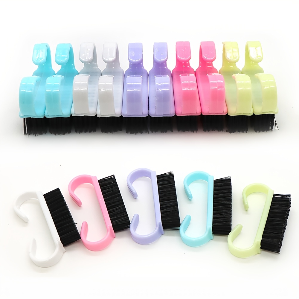 5pcs Easy-Grip Nail Cleaning Brush Set for Toes and Nails