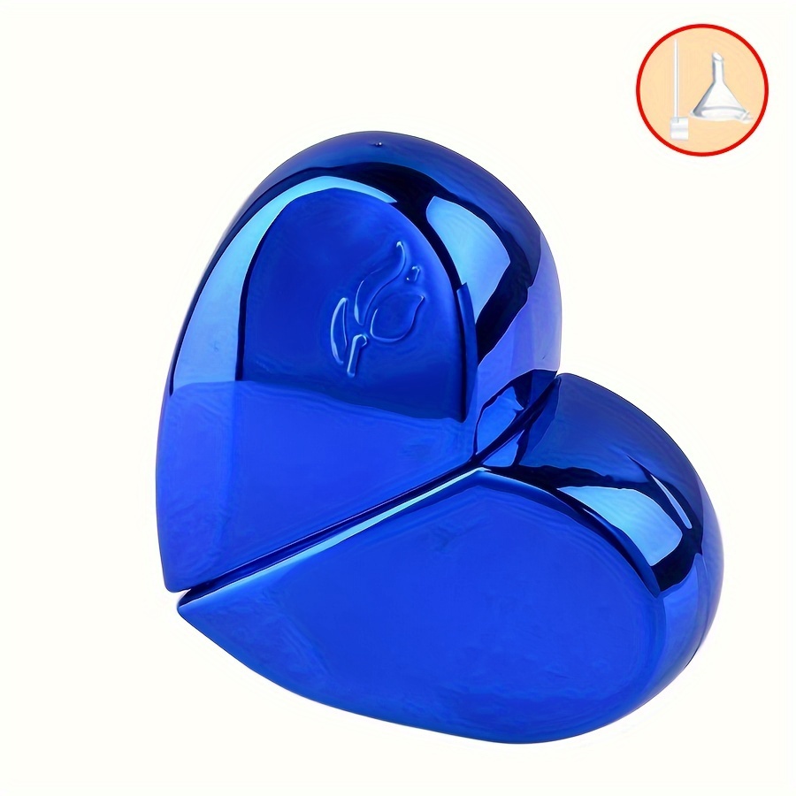 E-shop 1 Stück + 2 Zubehörteile 0,85oz Kreative Herzförmige Parfümflasche, Inklusive 1 Sprühflasche, 1 Trichter, 1 Nachfüllwerkzeug, Leere