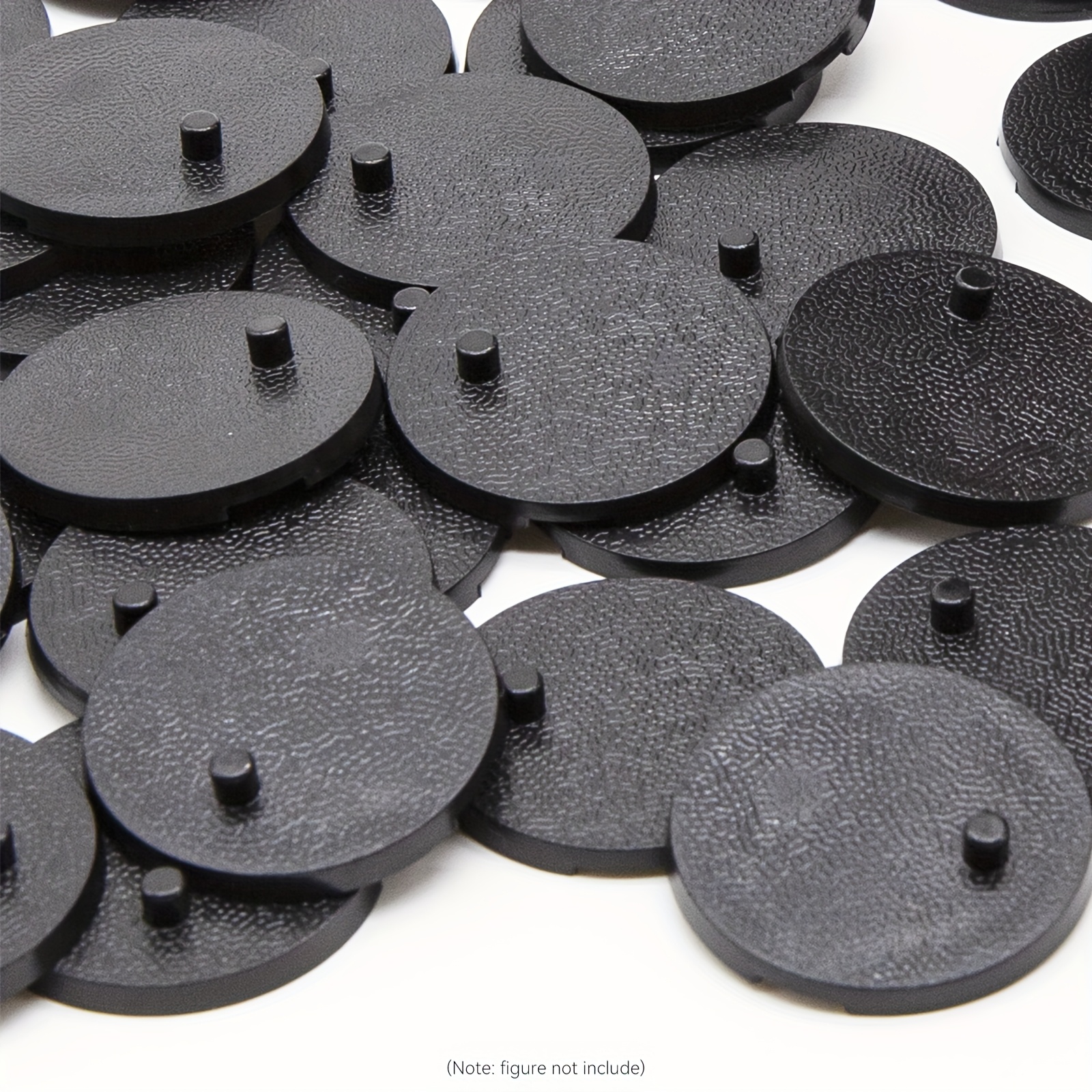 Tutoy 10 Pièces De Socles Ronds Noirs En ABS Pour Figurines De 15 à 20 Cm - Support Stable Et Discret