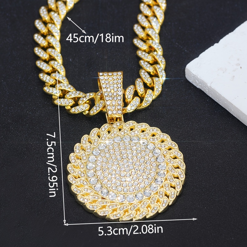 Hip Hop Iced Out Cuban Chain Pendant
