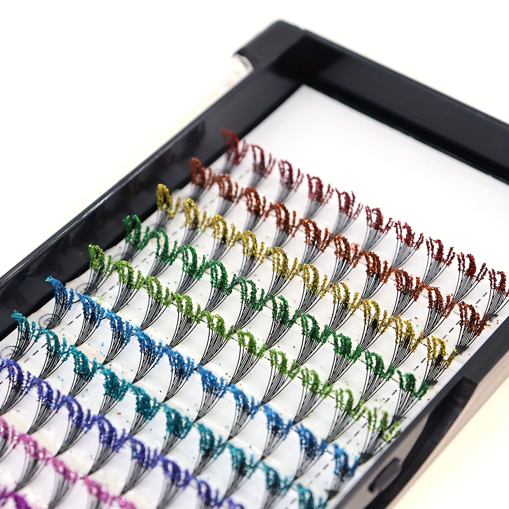 Small Thin Strip Winged Eyelashes, , D-curve, Natural Look, 120pcs, Quick Application, And More Durable, European Style