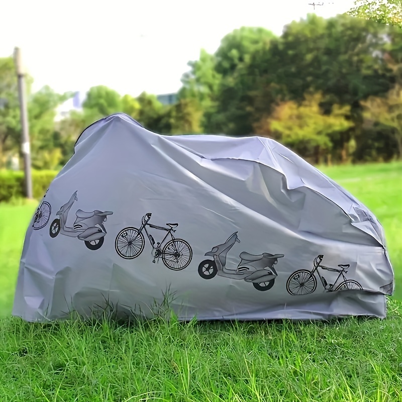 

Large Waterproof Bike Cover - Uv & Dust Protection, Windproof, Durable Pvc Material For All-weather Outdoor Cycling Accessories