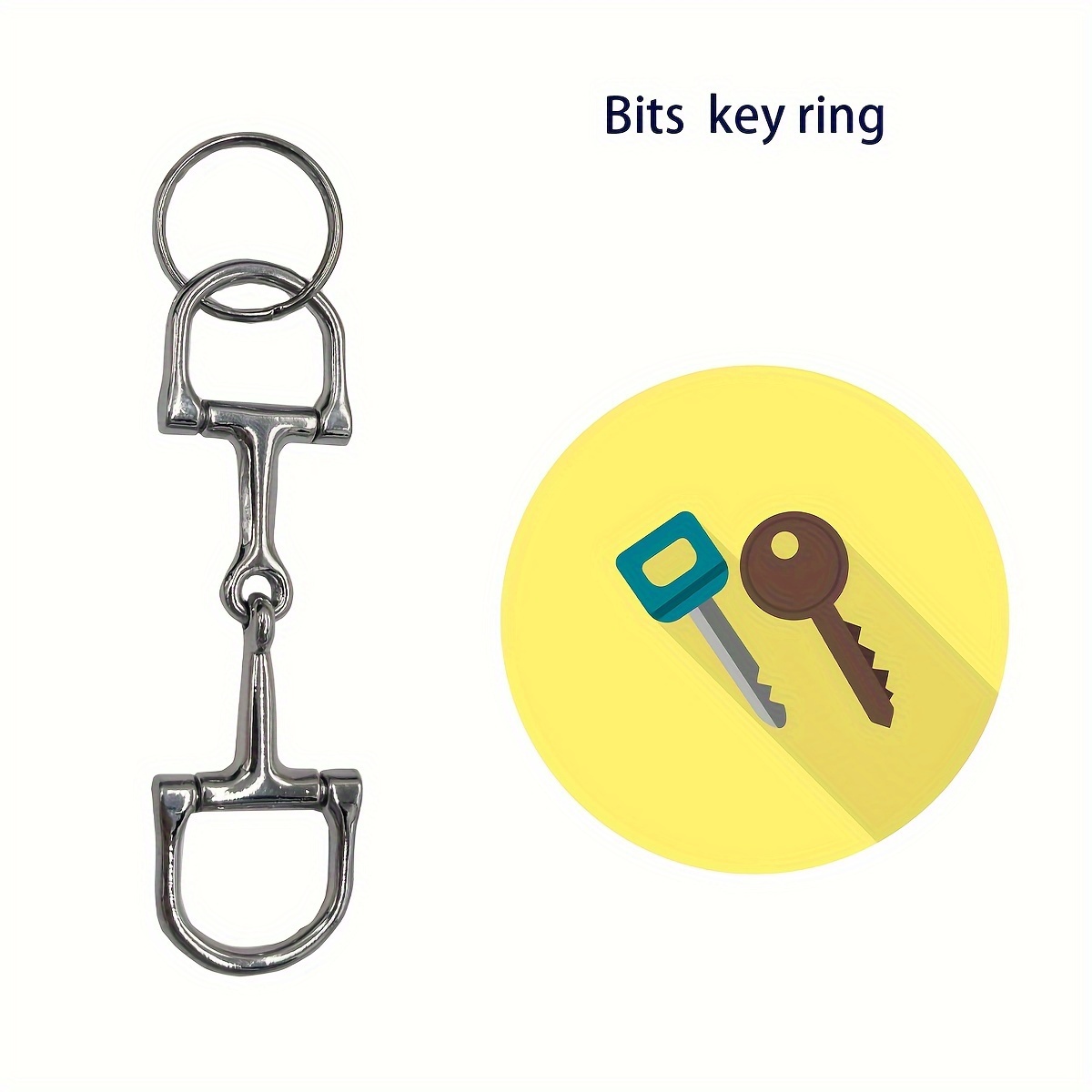 Alloy Equestrian Keychain Horseshoe Keychain Spur Keychain Bit Keychain Stirrup Keychain