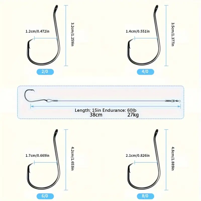 set 10 circle hook rigs made saltwater steel leader wire - Temu set 10 circle hook rigs made saltwater steel leader wire - Temu