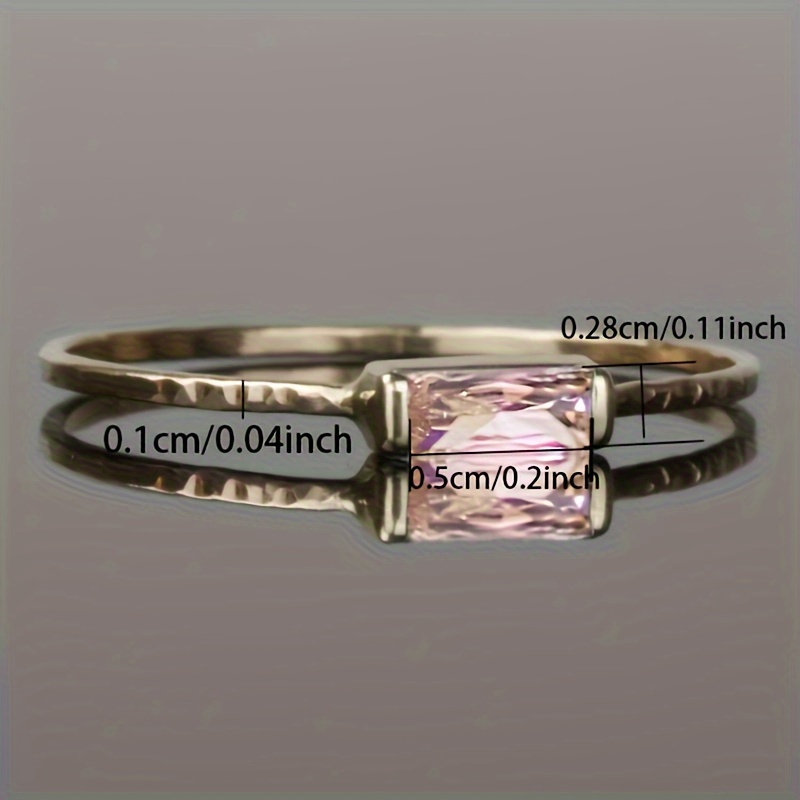 Vintage Gemstone Ring Golden Tone Copper for Women