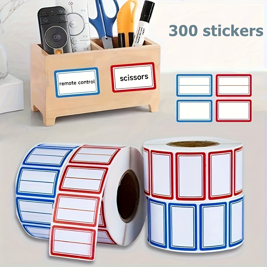 

300 /1 Roll And Red -adhesive Labels, For , Classification, Marking, Etc. Suitable For , , , , , Etc