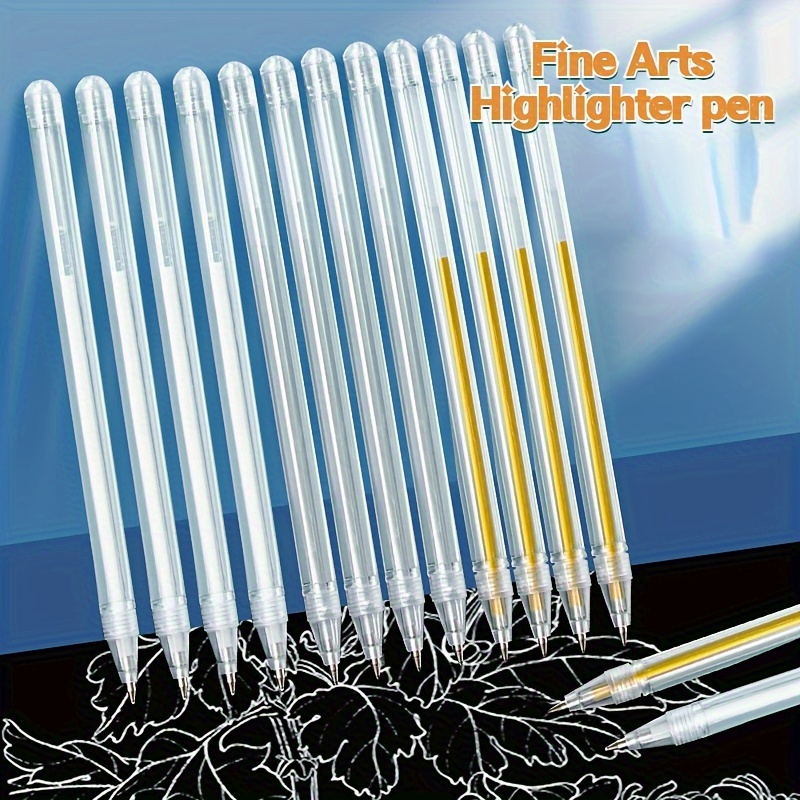 

Fine Arts Highlighter Pen - Transparent, Waterproof, Quick-drying, Medium Point