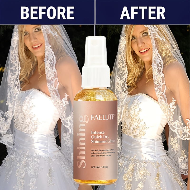 glitter spray for wedding dress faelute sparkle fashion decorative mist Dress with overskirt
