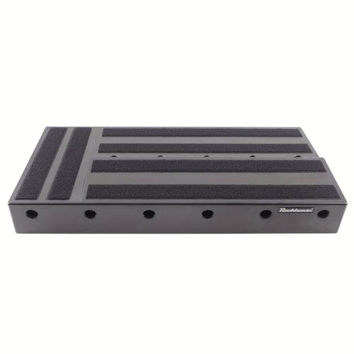 schwarzes kunststoff-effektpedalboard - einteilig, , leicht, mit hoher kapazität für gitarren- und basspedale.