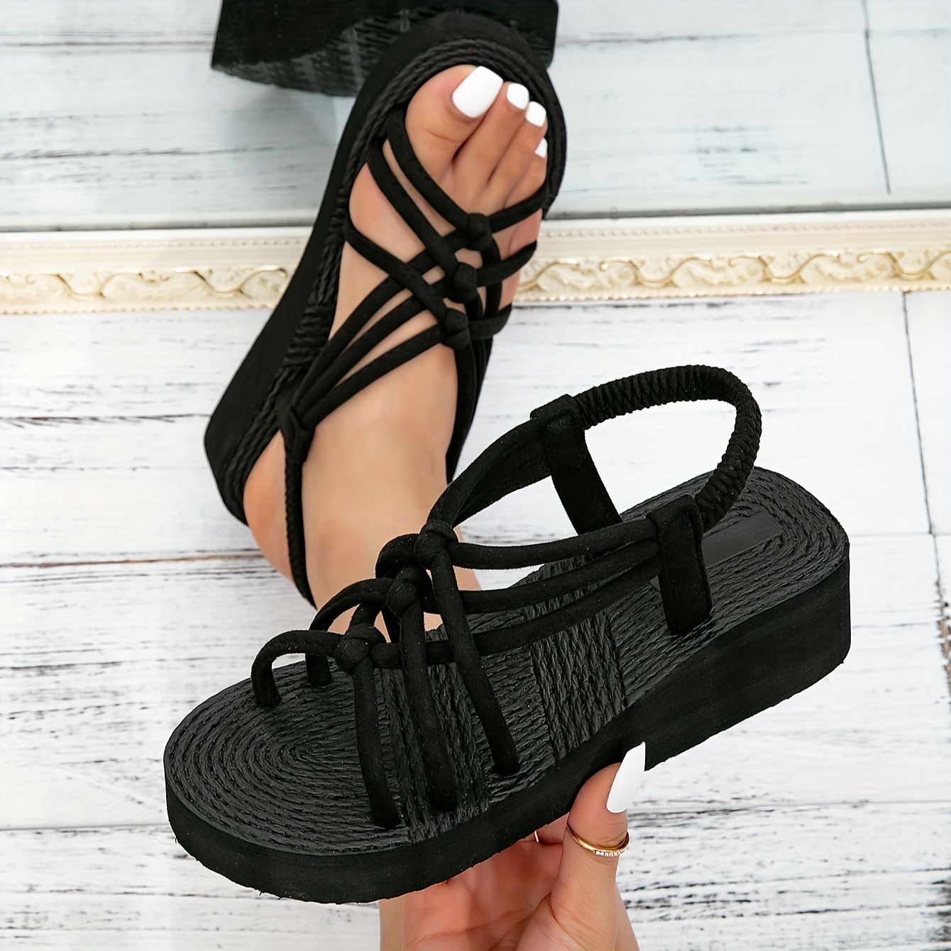 sandalias verano mujer punta gruesa Temu Ecuador