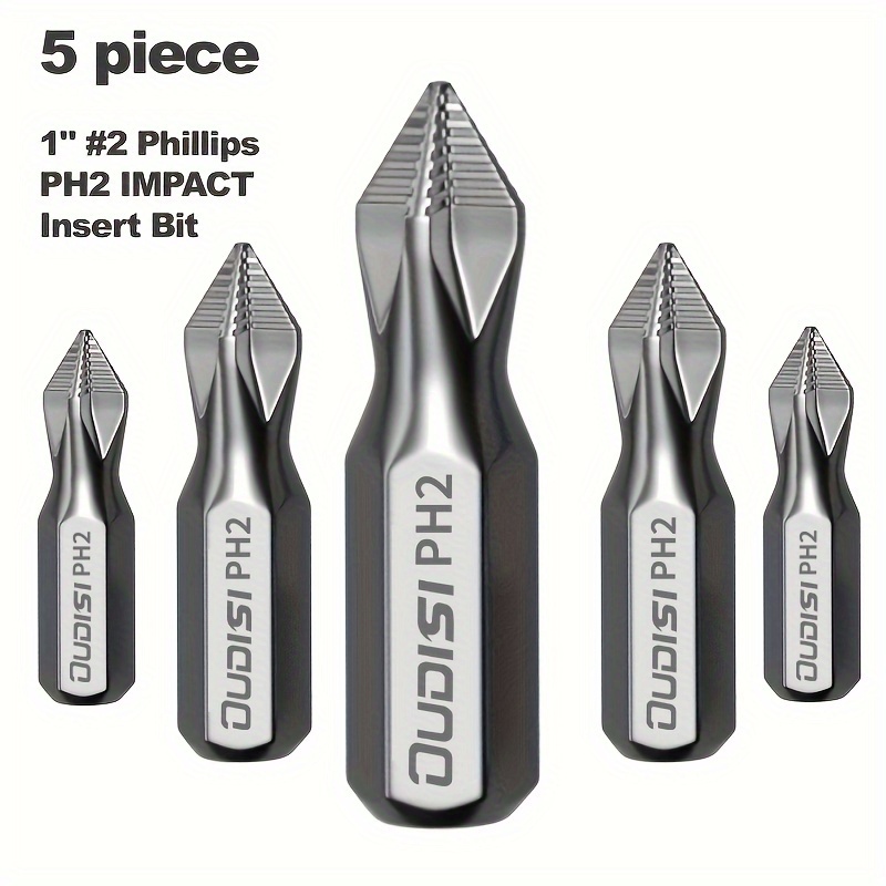 

5/10/20pcs Qudisi Ph2 Screwdriver Bit Set, 25mm Alloy Head With Strong Magnetic Power, Non-slip & High-hardness Bits For And Durability