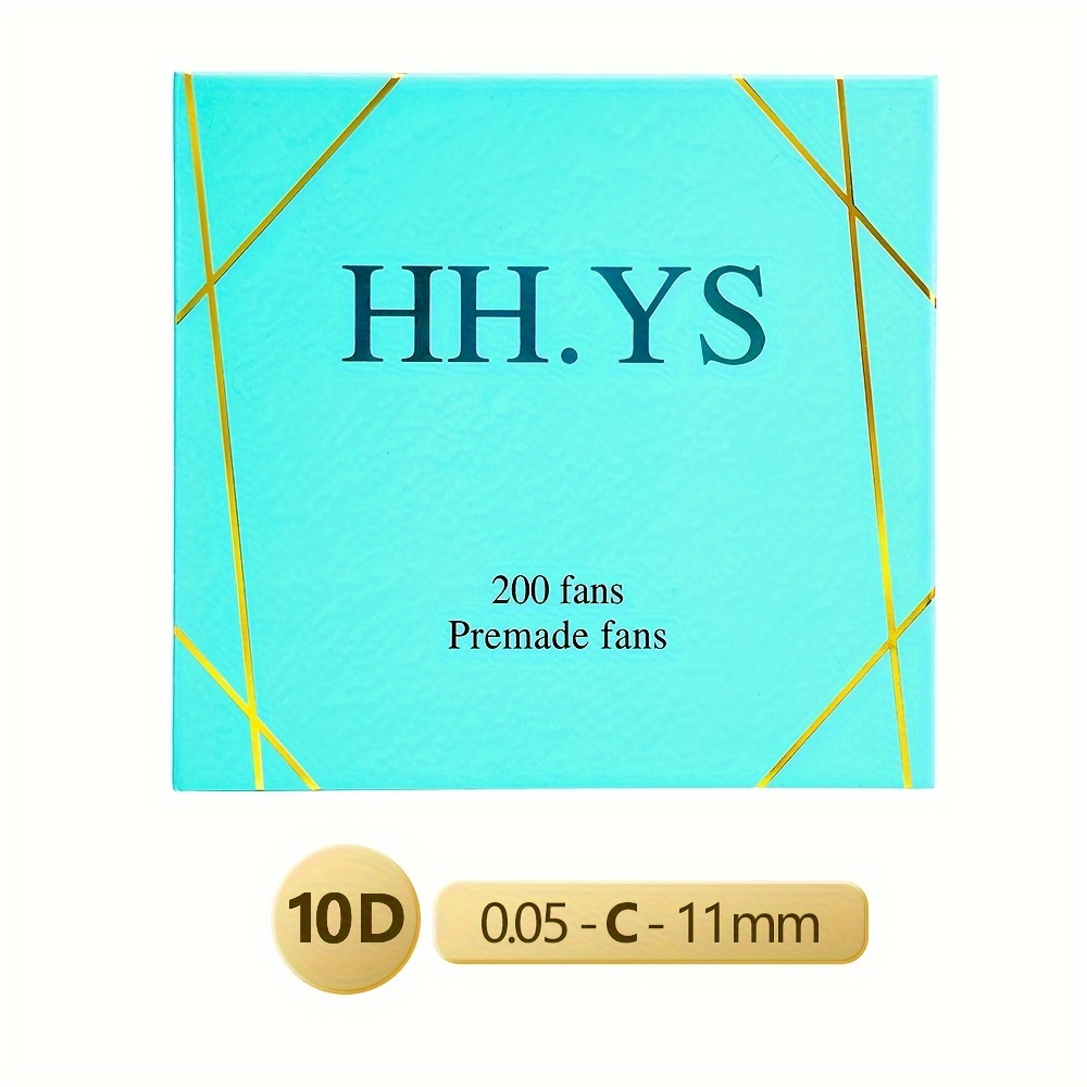 200pcs Cluster Lashes Eyelash Extensions C/d Curl0.05mm Thickness 10d Volume Mink Lashes For Eyelashes Stylists