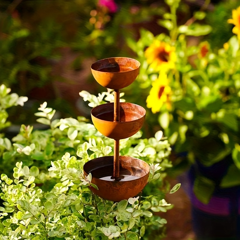 E-shop Vintage Eisen Regenwassersammler - Dekorative Gartenkunst für den Außenbereich