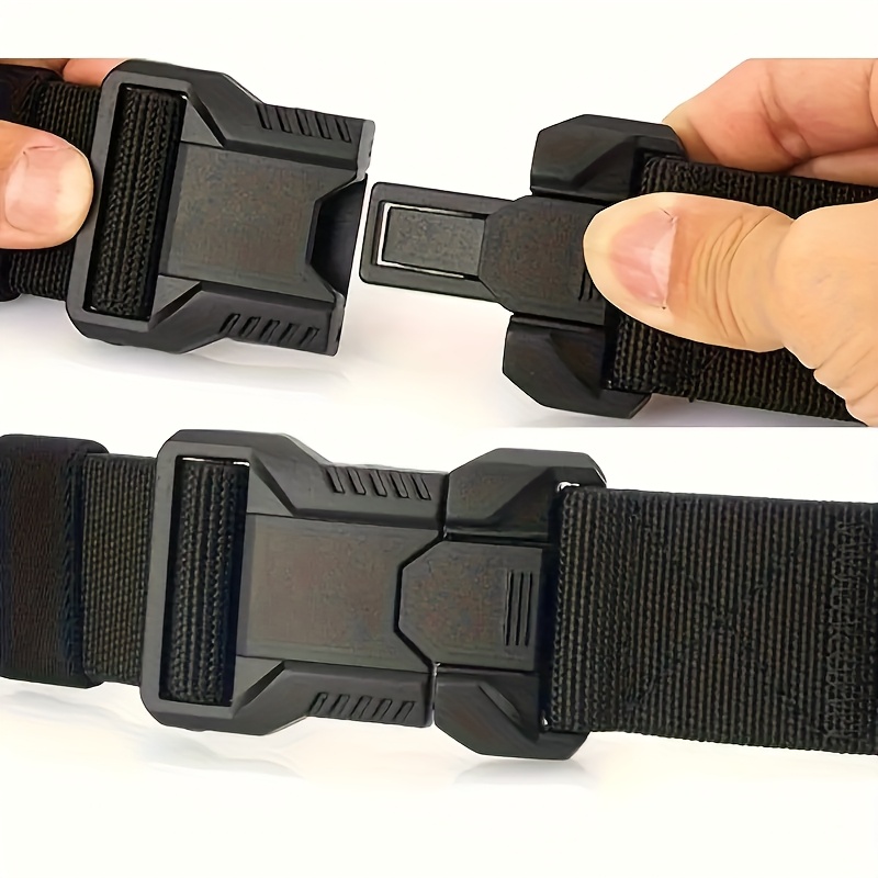 Men'S Multipurpose Belt with Quick Release Buckle Durable PP Material