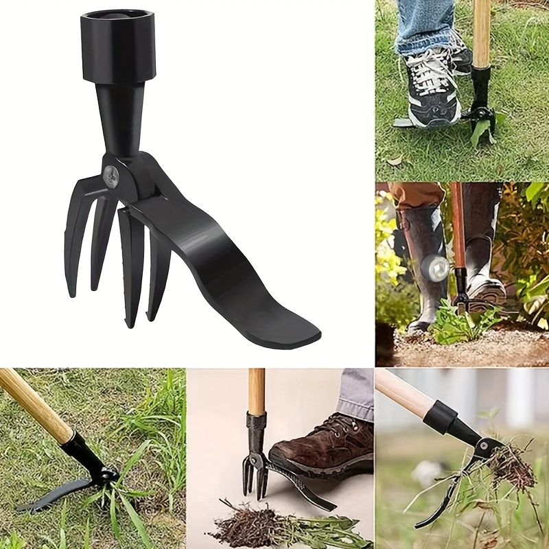 

1pc, Multifunctional Weeding Root Puller, Thickened, Durable, Labor-saving, Fast Weeding, Durable Puller Tool, Portable 4-claw Anti-slip Head Garden Weeding Tool