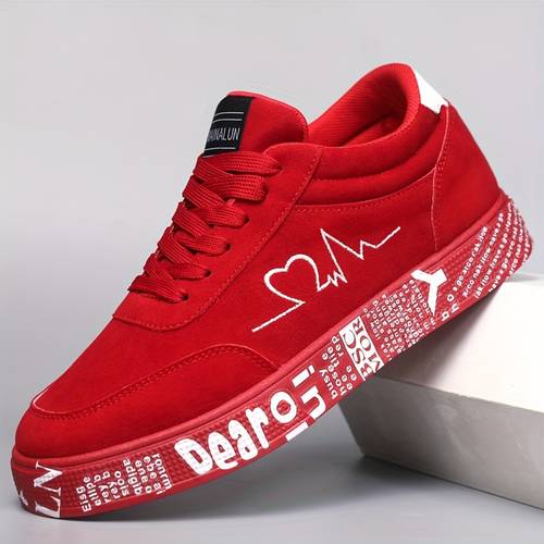 breathable top sneakers graphic design casual streetwear shoes for couples valentines day birthday gifts large sizes cute shoes footwear round toe design