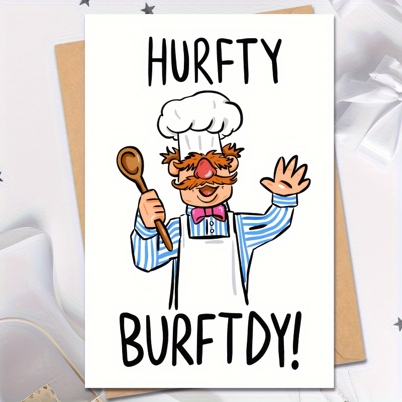 

Chef-themed Humorous Greeting Card For Any Occasion, Personalized Thank You Note, Versatile Birthday, Christmas, , Thanksgiving, Congratulatory Card For Friends & Family, Unique Gift Idea, Pack Of 1