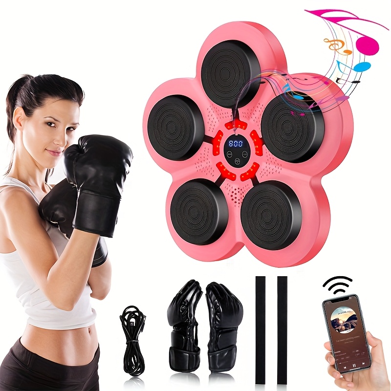 

Intelligent Set, Wall With Gloves, Music Boxing Machine For , Timing & Reflex Improvement