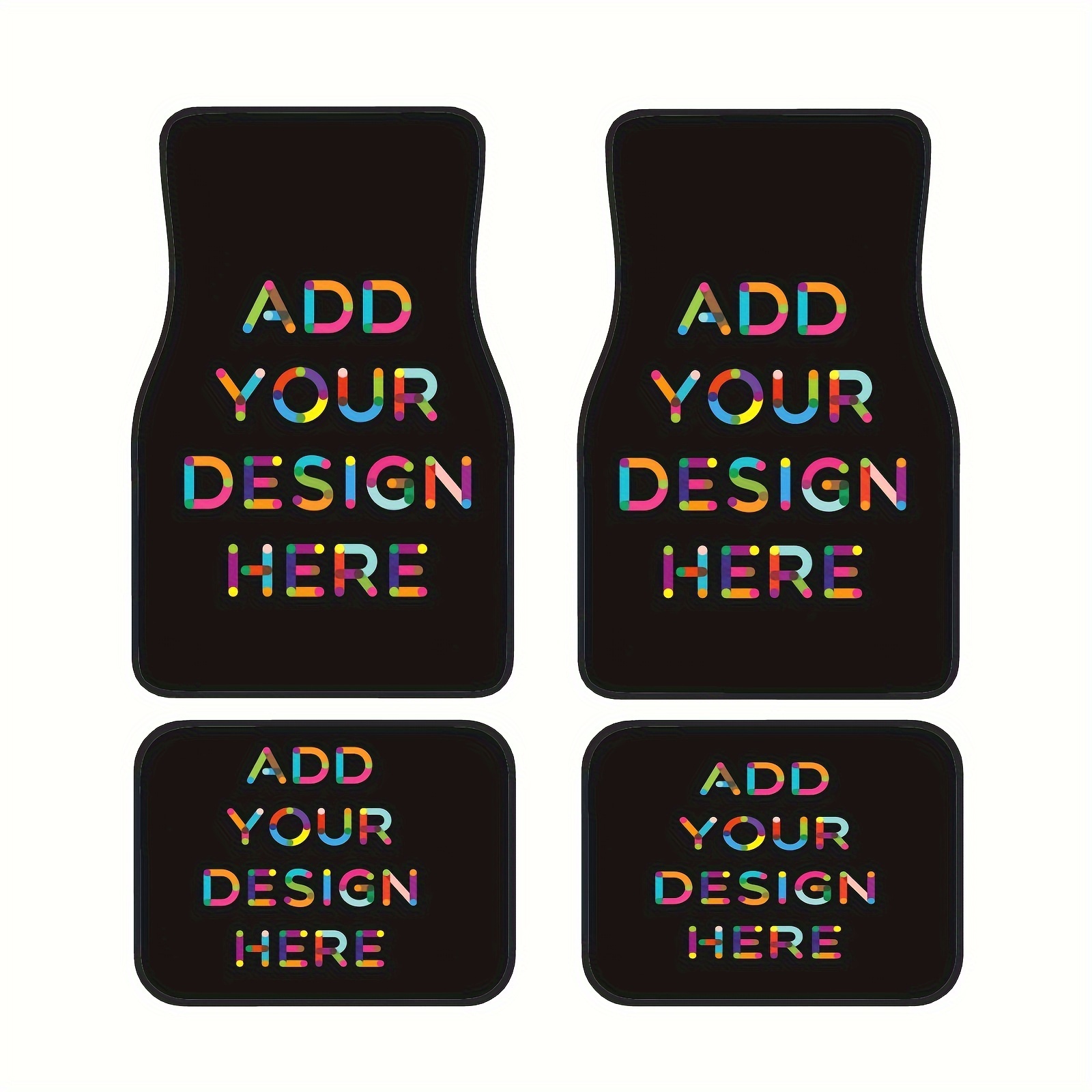 

Custom Car Floor Mats 4pcs - Personalize With Your Photo, & Text | Non-slip, Waterproof Neoprene | Fit For Suvs, Sedans, Trucks &