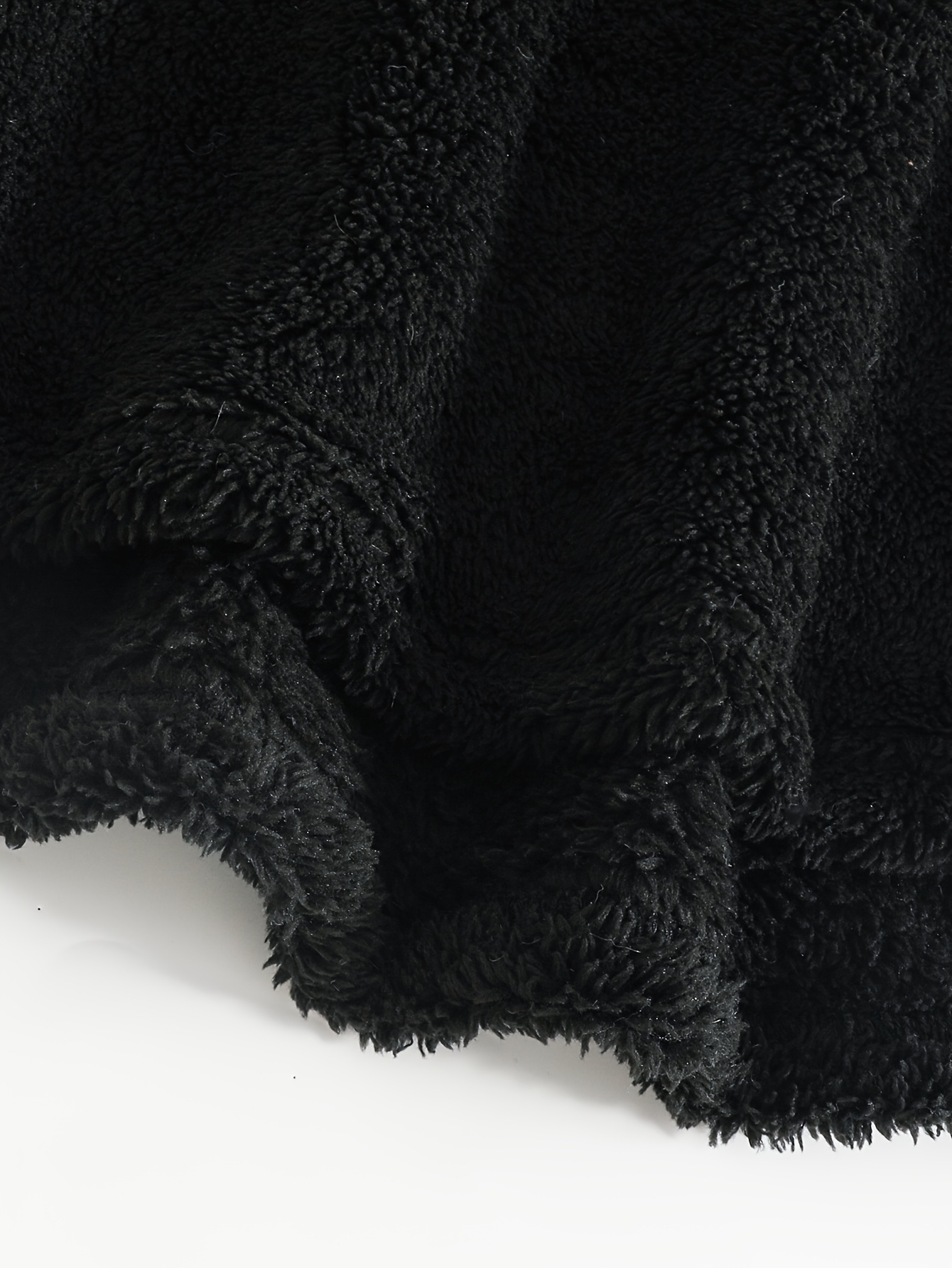 Girls' Hooded Standalone Jacket with Black Cat Pattern