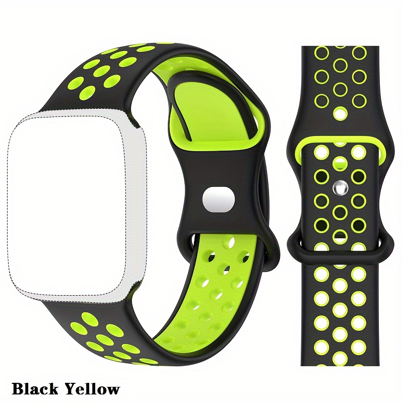 

Suitable For Iwatch Sports Strap 49mm 41mm 40mm 38mm 45mm 44mm 42mm For Men And Women, Iwatch Ultra Se Series Durable And Breathable Soft Silicone Wristband 8 7 6 5 4 3 2 1