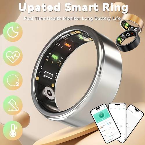 2026 smart rings for men women health monitoring ring fitness with sport mode pedometer calorie ip68 fitness ring ring for for iphone gifts for him her